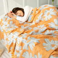 HKM-858515 Cotton Four-Layer Gauze Air Conditioning Blanket, Multiple Sizes Available