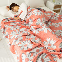 HKM-858515 Cotton Four-Layer Gauze Air Conditioning Blanket, Multiple Sizes Available