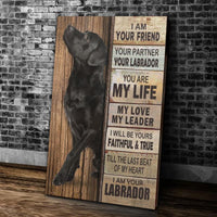 HKM-858515 Labrador-Themed Canvas Painting – Fashionable and Simple Dog Wall Art, Unframed Poster