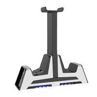 HKM-858707 Multifunctional Charging Base for PS5, PS4, Switch Pro, Xbox Series X Controllers with Magnetic Suction Design