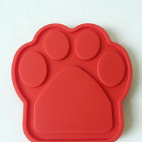HKM-858707 Silicone Pet Bath Artifact Pad for Gentle Cleaning - 13x13 in Red or Violet