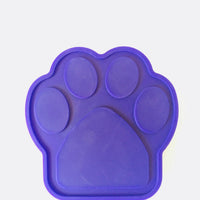 HKM-858707 Silicone Pet Bath Artifact Pad for Gentle Cleaning - 13x13 in Red or Violet