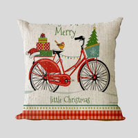 HKM-858899 Cozy American Country Style Linen Pillowcase with Grid Pattern