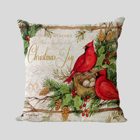 HKM-858899 Cozy American Country Style Linen Pillowcase with Grid Pattern