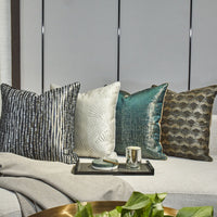 HKM-858963 Modern Luxurious Floral Pillows for Bedroom – Square Cushion Covers in Various Sizes