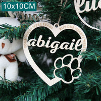 HKM-858963 Wooden Holiday Pendant - Christmas Tree, Paw Prints, Cat Faces & More, 100mmX100mm