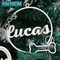 HKM-858963 Wooden Holiday Pendant - Christmas Tree, Paw Prints, Cat Faces & More, 100mmX100mm