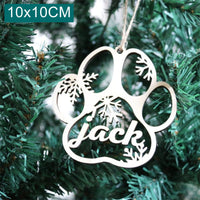 HKM-858963 Wooden Holiday Pendant - Christmas Tree, Paw Prints, Cat Faces & More, 100mmX100mm