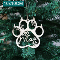 HKM-858963 Wooden Holiday Pendant - Christmas Tree, Paw Prints, Cat Faces & More, 100mmX100mm