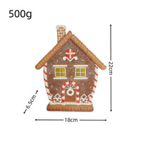 HKM-859283 Festive Gingerbread Man Resin Decoration with LED Light for Christmas Decor