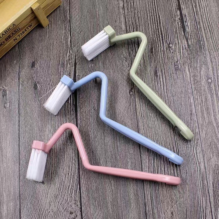 HKM-859347 Curved Toilet Brush with Long Handle for Easy Corner Cleaning, Wall Mounted Design