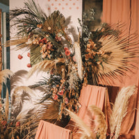 HKM-859347 Dried Palm Leaf for Window Reception and Wedding Arch Decoration