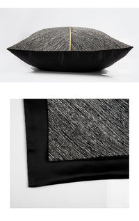 HKM-859347 New Chinese Style Simple Jacquard Pillow Cushion - Hu Si, 45x45cm Cotton Cover