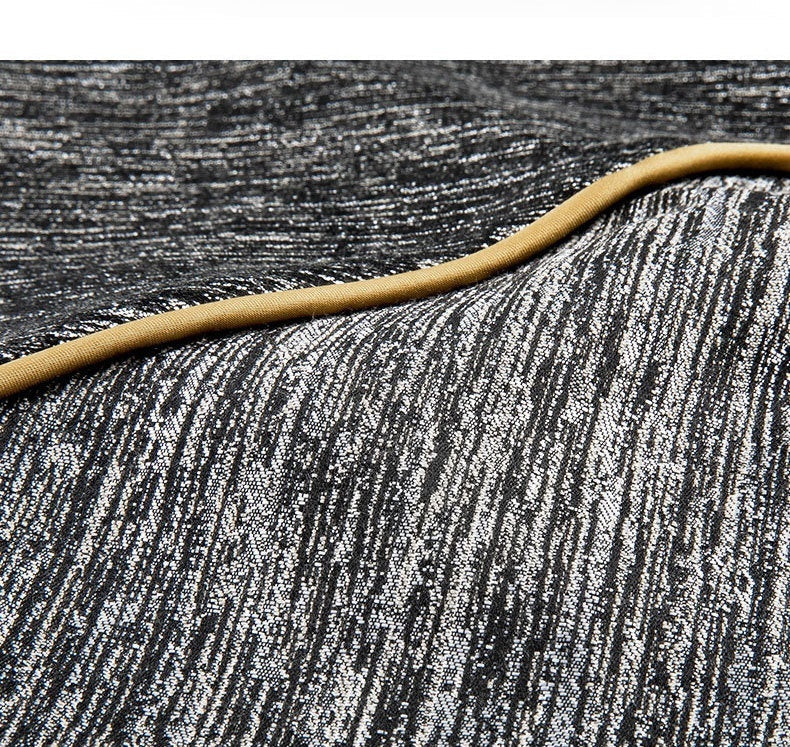 KTX-859347 New Chinese Style Simple Jacquard Pillow Cushion - Hu Si, 45x45cm Cotton Cover