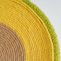 HKM-859475 Avocado Cat Scratching Basin - Multi-Function Sisal Toy for Resting and Playing, 40x10cm