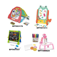 HKM-859475 Magic Erasable Drawing Board for Kids with Projection and Music, Ages 2-4