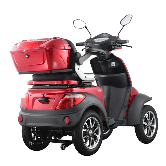 KTX-859539 1000W 4-Wheel Electric Scooter with Lead-Acid Battery, 40-60km Range, LED Light