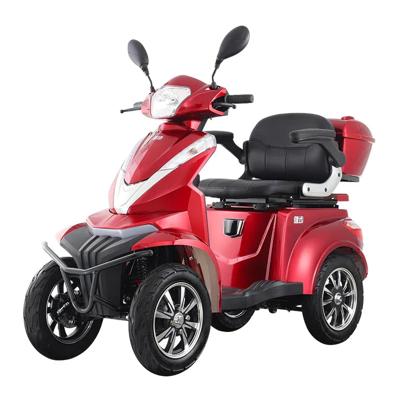 KTX-859539 1000W 4-Wheel Electric Scooter with Lead-Acid Battery, 40-60km Range, LED Light