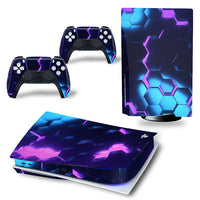 HKM-859539 Game Console Vinyl Skin Set - 1 Console Skin & 2 Controller Skins, Easy to Apply & Remove, Protects from Dust and Scratches