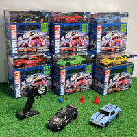 HKM-859667 1/24 Scale Four Wheel Drive Remote Control Drift Racing Car with LED Lights and Replaceable Tires