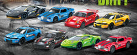 HKM-859667 1/24 Scale Four Wheel Drive Remote Control Drift Racing Car with LED Lights and Replaceable Tires