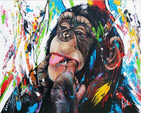 HKM-859667 Digital Landscape Painting - DIY Graffiti Art Mural Kit for Living Room and Bedroom