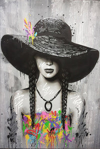 HKM-859667 Digital Landscape Painting - DIY Graffiti Art Mural Kit for Living Room and Bedroom