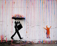 HKM-859667 Digital Landscape Painting - DIY Graffiti Art Mural Kit for Living Room and Bedroom