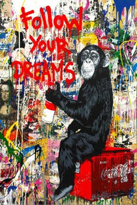 HKM-859667 Digital Landscape Painting - DIY Graffiti Art Mural Kit for Living Room and Bedroom