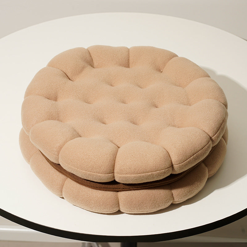 HKM-859731 Plush Octagonal Star Seat Cushion for Office and Dining - Light Brown, Dark Coffee, Gray, Pink