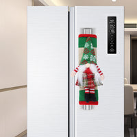 HKM-859795 Christmas Refrigerator Door Handle Covers - Festive Faceless Doll Set for Kitchen Decor