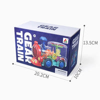 HKM-859923 Universal 360 Degree Rotating Electric Train Toy with Music and Flashing Lights for Ages 3+