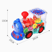 HKM-859923 Universal 360 Degree Rotating Electric Train Toy with Music and Flashing Lights for Ages 3+