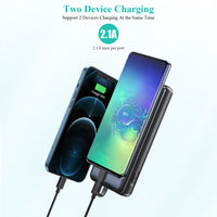 HKM-860051 Dual-Wire Solar Power Bank with Input and Output Ports