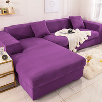 HKM-860051 Universal Elastic Sofa Cover - Full Protection Cushion Towel in Plain Design