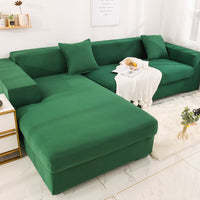 HKM-860051 Universal Elastic Sofa Cover - Full Protection Cushion Towel in Plain Design