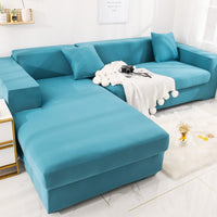 HKM-860051 Universal Elastic Sofa Cover - Full Protection Cushion Towel in Plain Design