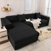 HKM-860051 Universal Elastic Sofa Cover - Full Protection Cushion Towel in Plain Design