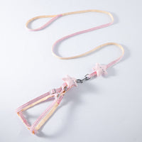 HKM-860179 Chic Starfish Design Dog Pet Harness and Leash Set in Pink, Red, Blue, Khaki