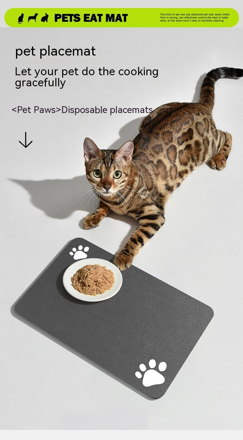 HKM-860371 Pet Feeding Mat Dogs And Cats Placemat Washable And Reusable Dog Training Absorbent Urine Pad Quick-drying