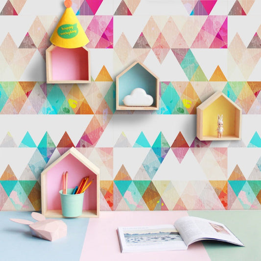 HKM-860371 Self-Adhesive PVC Cartoon Wallpaper for Kids' Bedrooms - Fun and Decorative Mural