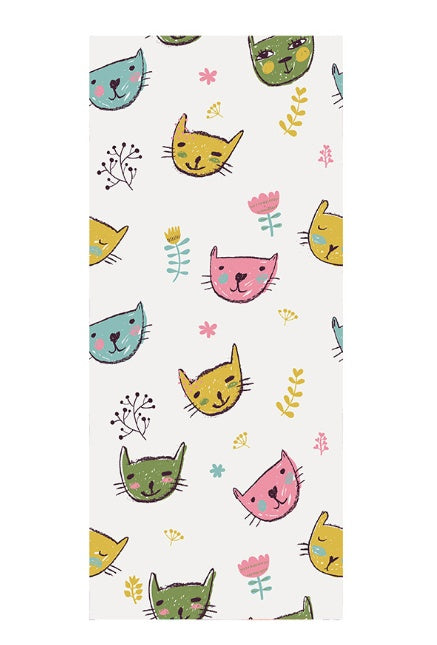 HKM-860371 Self-Adhesive PVC Cartoon Wallpaper for Kids' Bedrooms - Fun and Decorative Mural