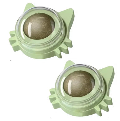 HKM-860435 Catnip Ball Wall Edible Rotating
