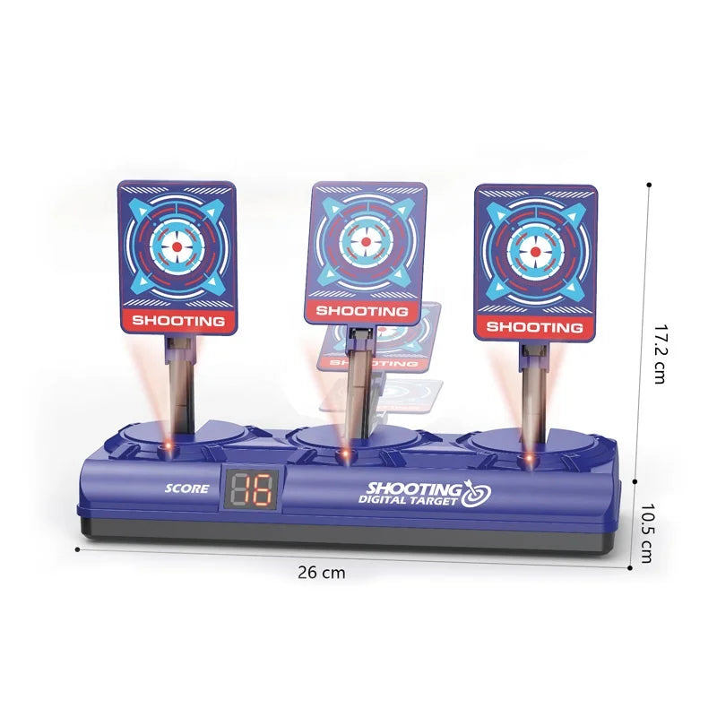 HKM-860627 Electric Light Sound Target Machine for Kids - Shooting Practice Toy Ages 5-13