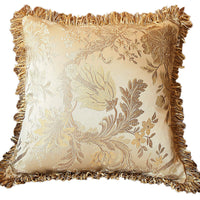 HKM-860627 European Style Tassel Pillow Cover - Plant and Flower Pattern, Various Colors and Sizes