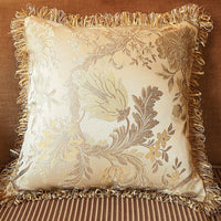 HKM-860627 European Style Tassel Pillow Cover - Plant and Flower Pattern, Various Colors and Sizes