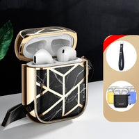 HKM-860883 AirPods 1/2 Protective Case with Anti-Lost Strap, Shock-Absorbing TPU, and Wireless Charging Compatible