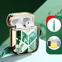 HKM-860883 AirPods 1/2 Protective Case with Anti-Lost Strap, Shock-Absorbing TPU, and Wireless Charging Compatible
