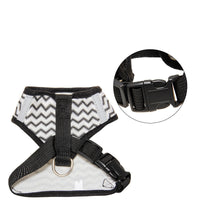 HKM-861011 Breathable Reflective Chest Strap for Cats and Dogs with Traction Rope - Available in Blue and White