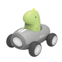 HKM-861075 Cute Animal Friction Car Toys for Kids – Rabbit and Dinosaur Design with Light, Pull Back Action, Ages 5 and Up